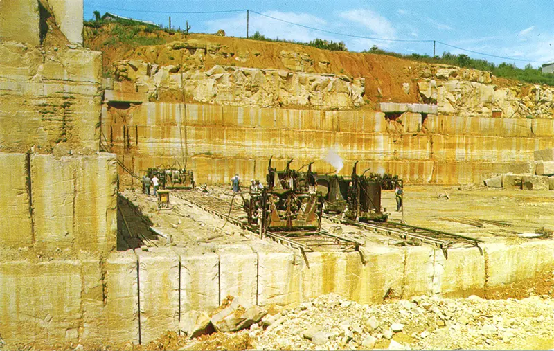 An Indiana Limestone Quarry