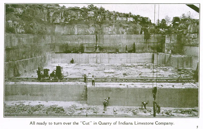 Indiana Limestone Company - Turning a 'cut'