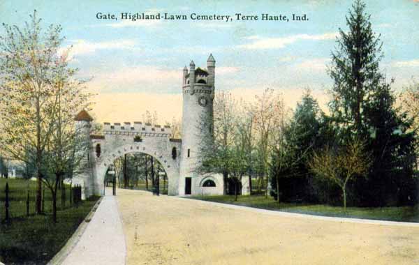 Highland Lawn Cemetery Entrance, Terre Haute