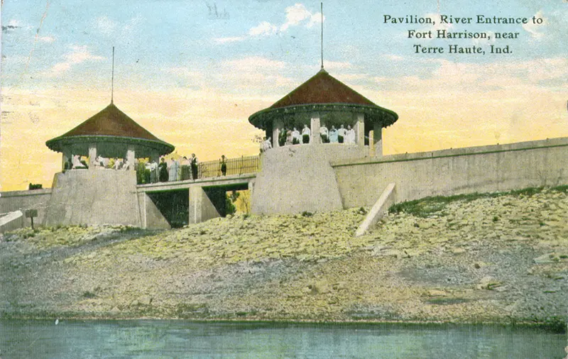 Pavilion, River Entrance to Fort Harrison, Terre Haute