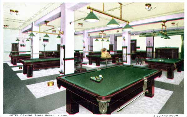 Deming Hotel, Billiard Room, Terre Haute