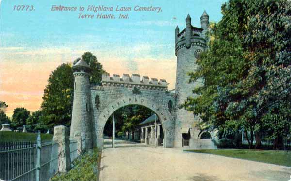 Highland Lawn Cemetery Entrance, Terre Haute
