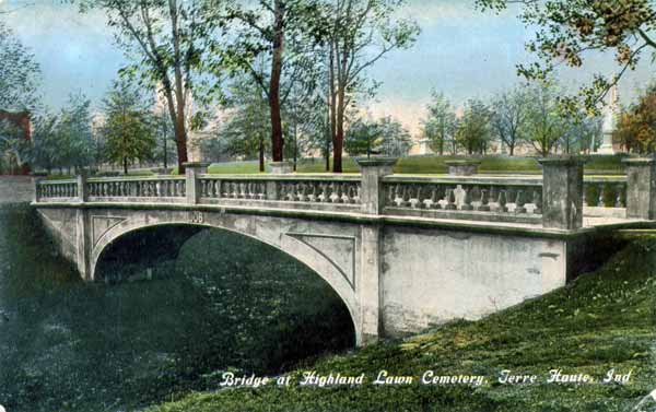 Stone Bridge, Highland Lawn Cemetery, Terre Haute