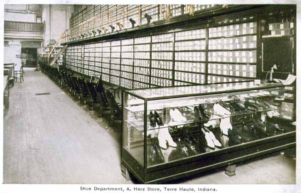 Shoe Department, A. Herz Store, Terre Haute