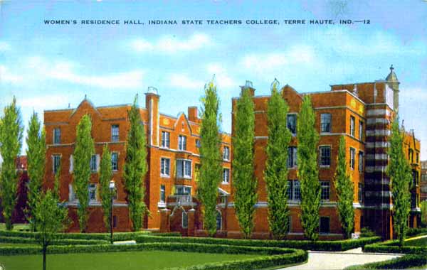 Women's Residence Hall - Indiana State Teachers College, Terre Haute