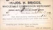 Jos. H. Briggs, Wholesale Commission Merchant