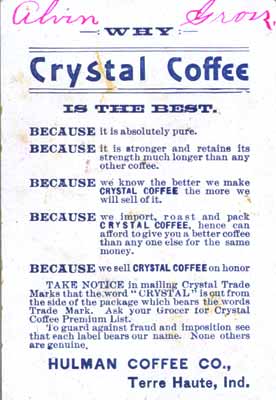 Hulman & Co. - Crystal Coffee, Terre Haute