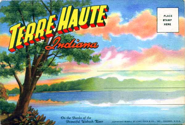 Terre Haute, Indiana - set of postcard views