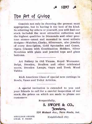 Swope & Nehf 1897 trade card