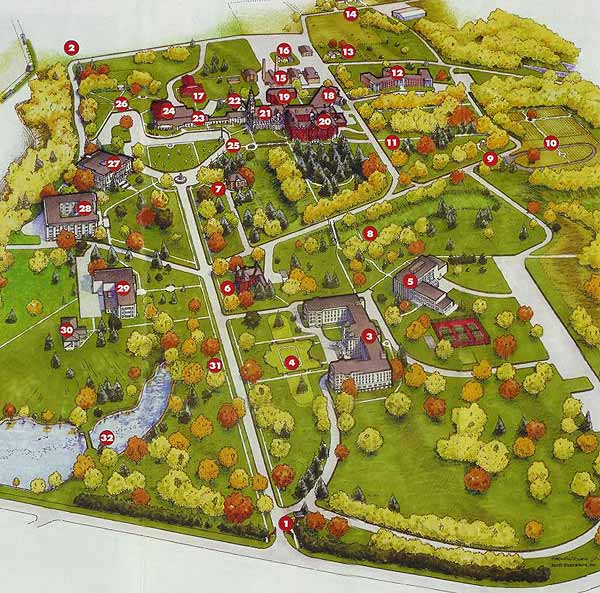 St. Mary ofthe Woods college campus map