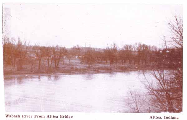 Wabash River from Attica Bridge, Attica