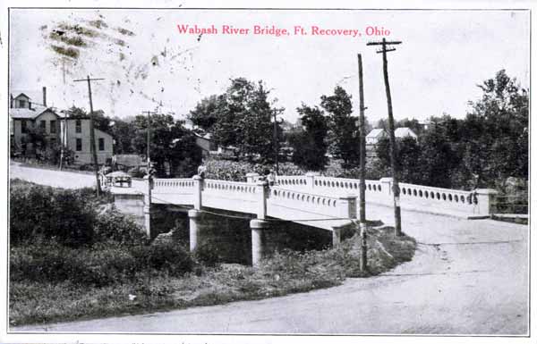 View of Wabash River Bridge, Fort Recovery, Ohio