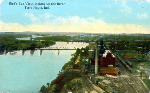 Looking Up the Wabash River, Terre Haute