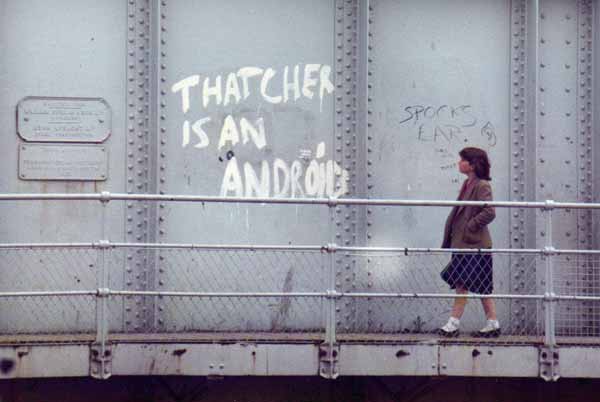 Anti-Thatcher graffiti - 1981